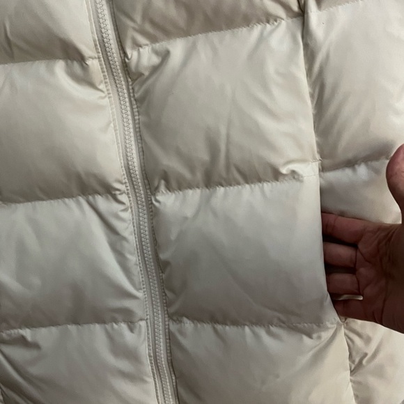 Gap White Puffer Down Quilted Vest Jacket Belt Size Medium Women’s Y2K 90’s Warm - Picture 6 of 12
